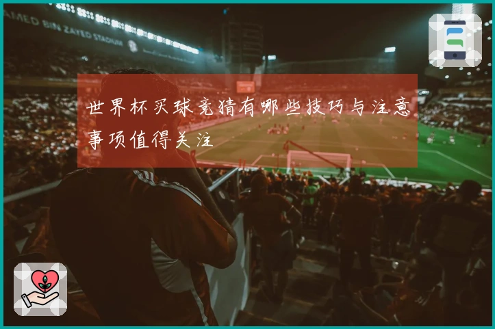 世界杯买球竞猜有哪些技巧与注意事项值得关注